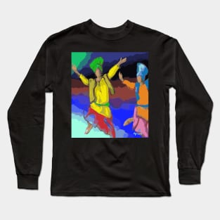 Bhangra poster Long Sleeve T-Shirt